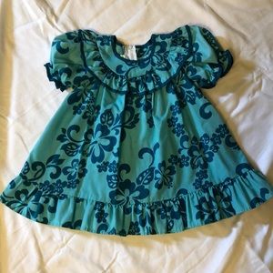 Hawaiian Print Toddler Dress